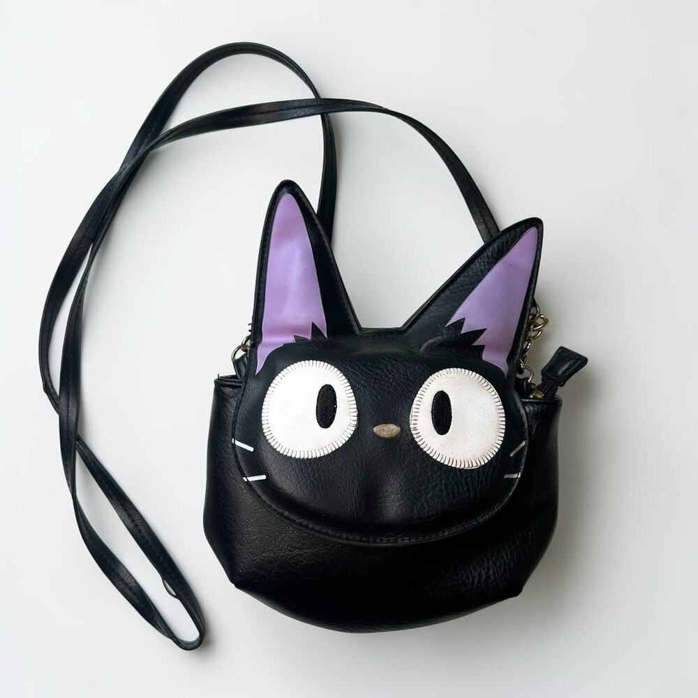Studio Ghibli Kiki’s Delivery Service Jiji Cat Crossbody Purse Black Bag